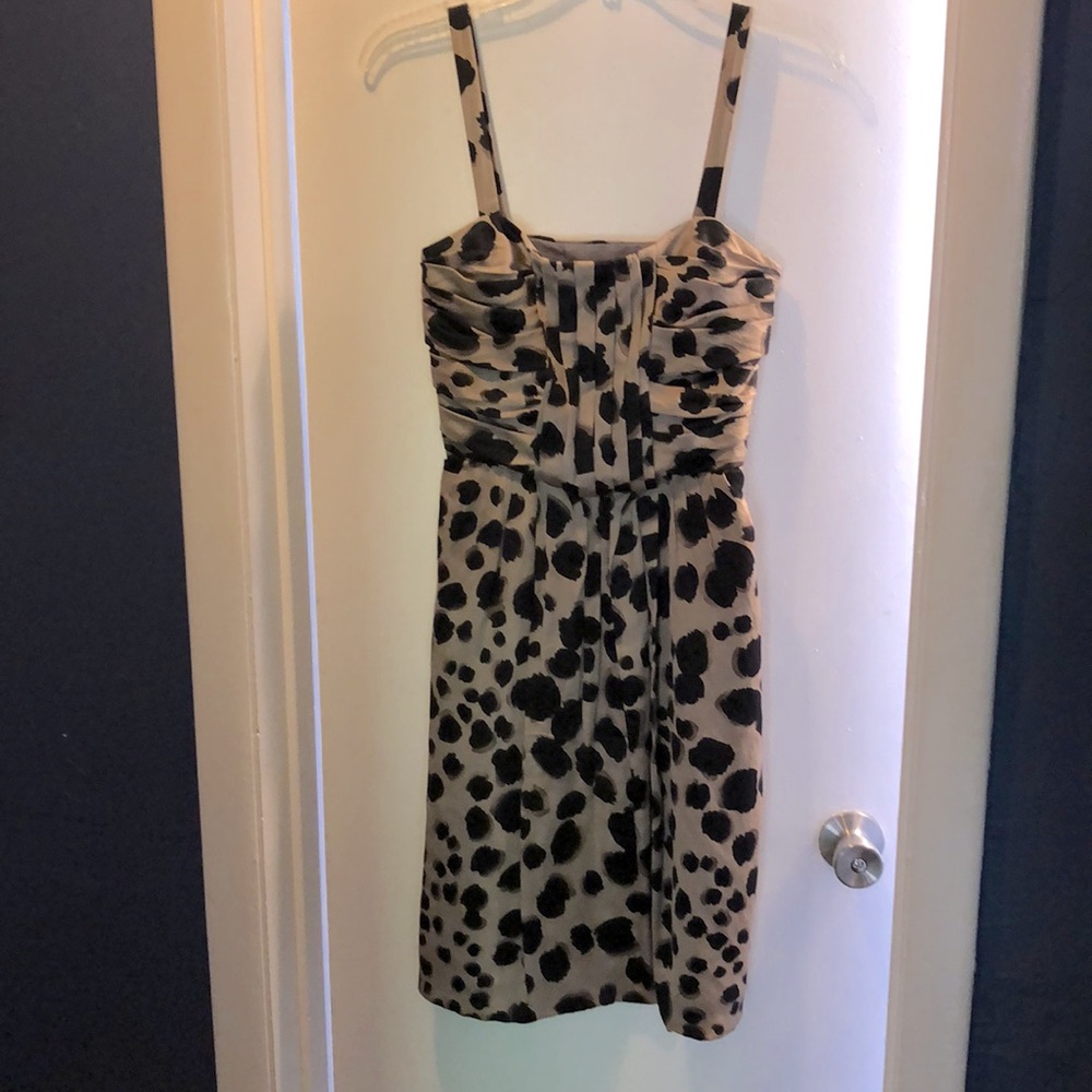 Moschino Silk Animal Print Cocktail Dress